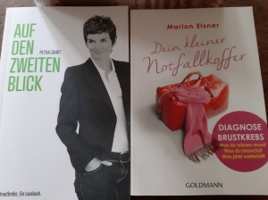 Bücher zum Thema Brustkrebs, die mir eine Freundin einfach so geschenkt hat